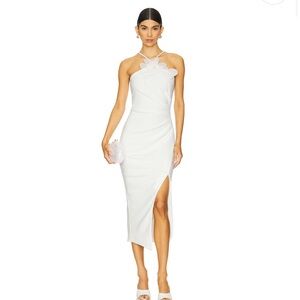 Elliatt Janelle Midi Dress in Ivory Size small